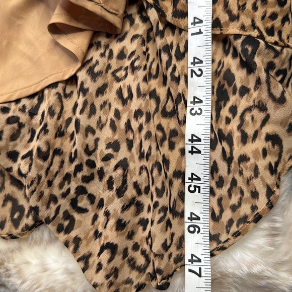 CHARLES HENRY | Tiered Leopard Print Ruffle Dress, Size M, NWT - Picture 5 of 16